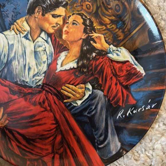 Rare Limited Edition Gone with the Wind Collector plate Scarlett & Rhett - Picture 2 of 8